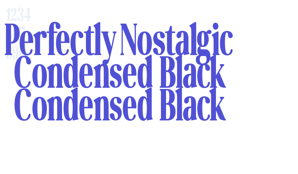 Perfectly Nostalgic Condensed Black Condensed Black-font-download