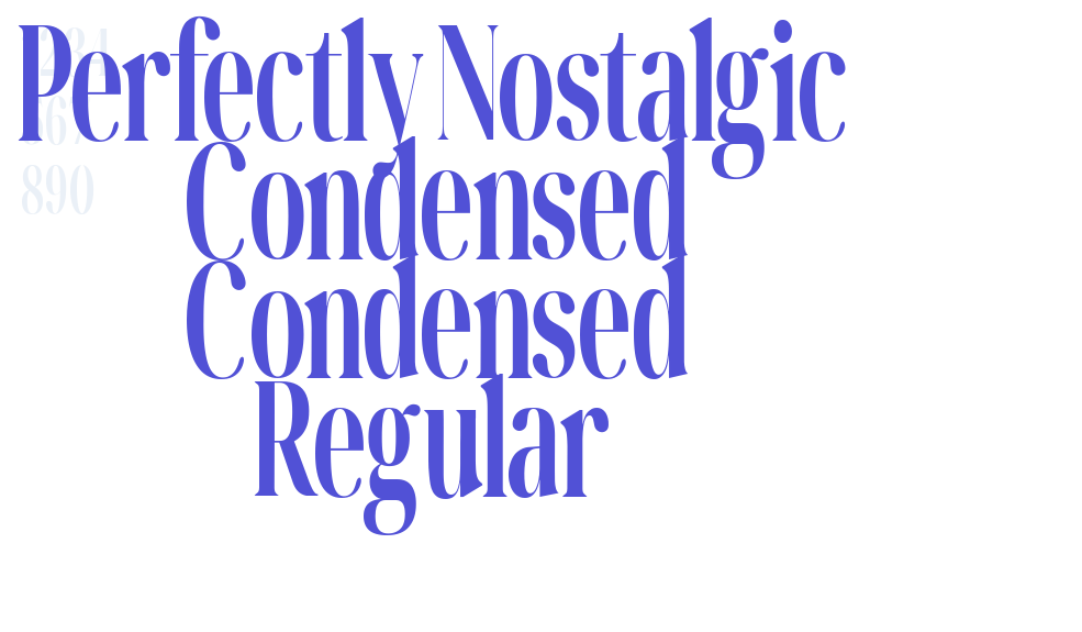 Perfectly Nostalgic Condensed Condensed Regular-font-download