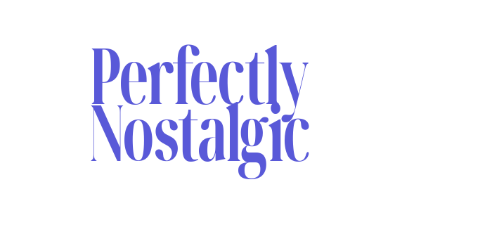 Download Perfectly Nostalgic Font