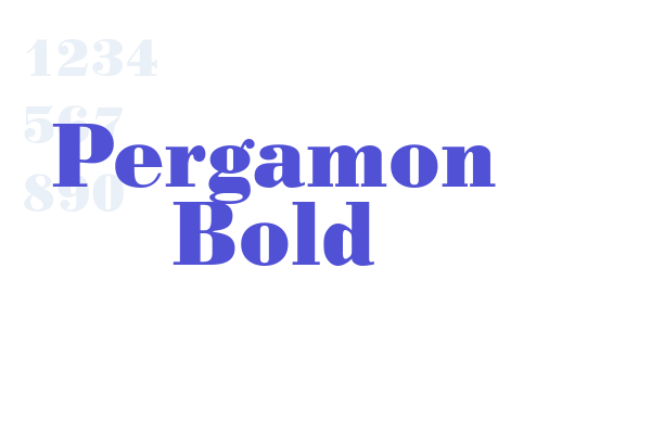 Pergamon Bold