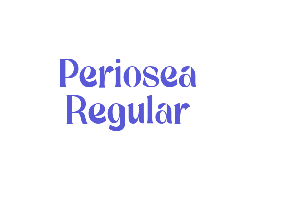 Periosea Regular Font