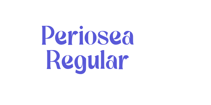 Periosea Regular Font Download