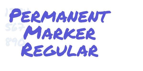 Permanent Marker Regular font free