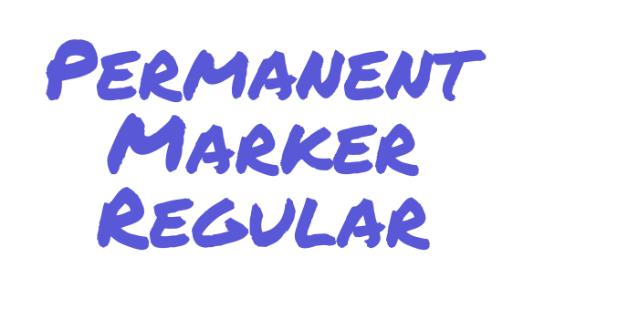 Permanent Marker Regular Font Download