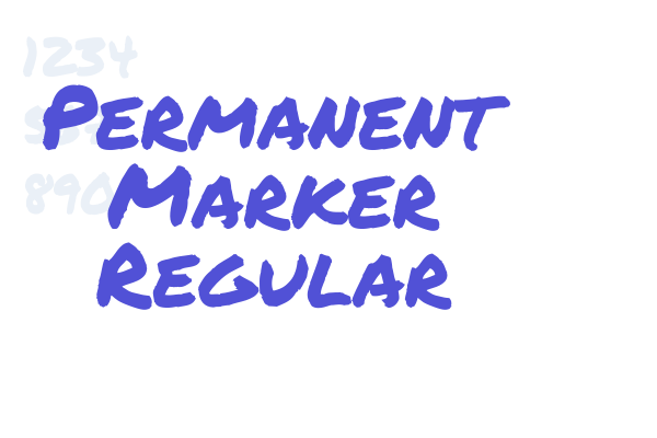 Permanent Marker Regular