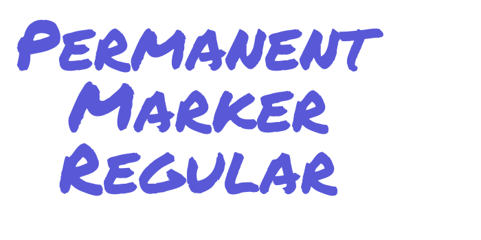 Permanent Marker Regular Font