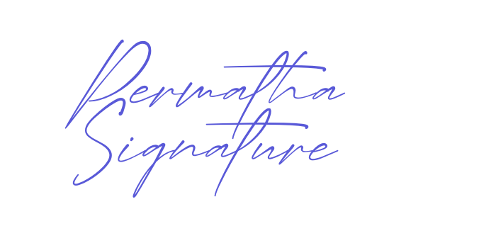 Permatha Signature Font Download