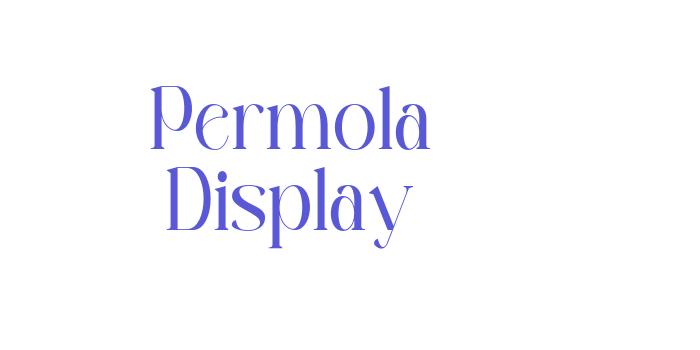 Permola Display Font Download