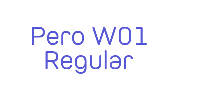 Pero W01 Regular Font Download