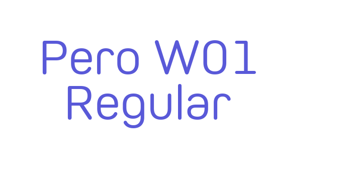 Pero W01 Regular Font