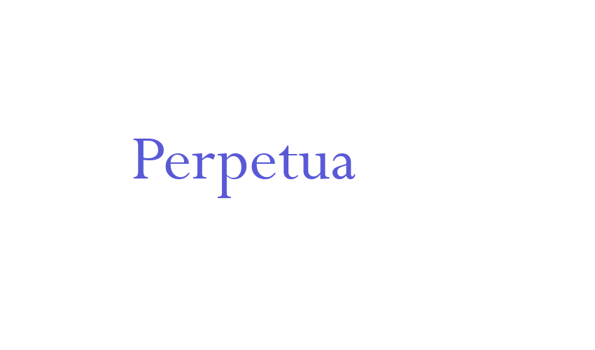 Perpetua Font