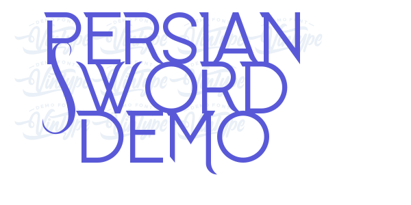 Persian Sword Demo font free