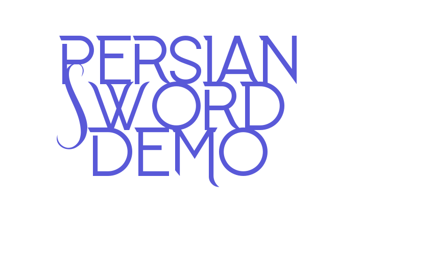 Persian Sword Demo Font Download