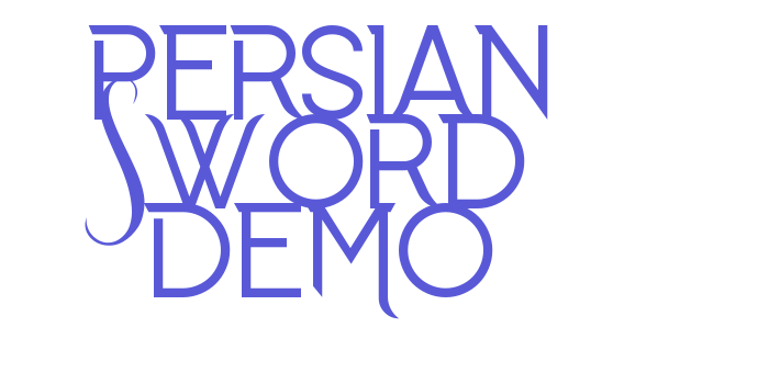 Persian Sword Demo Font Download