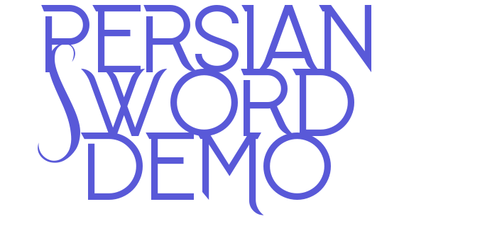 Persian Sword Demo Font