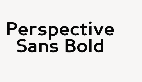 Perspective Sans Bold Font