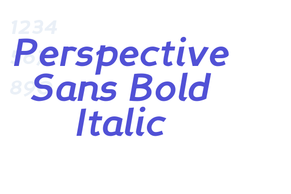 Perspective Sans Bold Italic