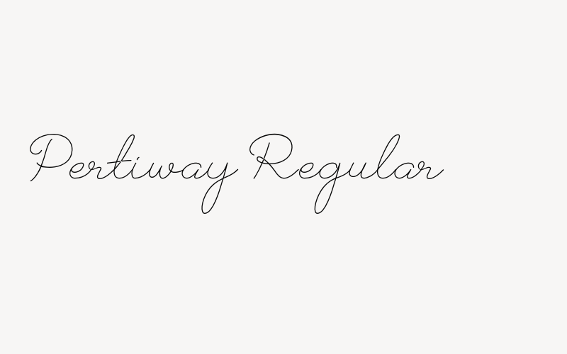 Pertiway Regular Font