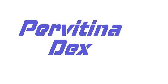 Pervitina Dex Font Download