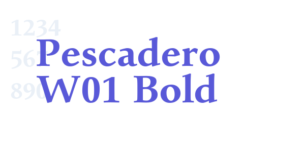 Pescadero W01 Bold font free