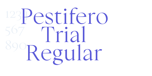 Pestifero Trial Regular font