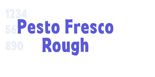 Pesto Fresco Rough font free