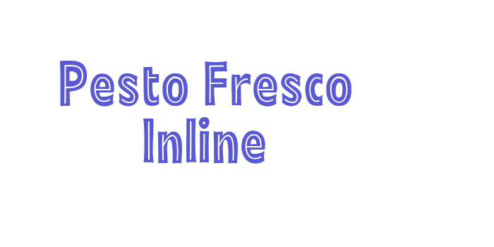 Pesto Fresco Inline Font Download