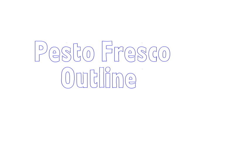 Pesto Fresco Outline Font Download