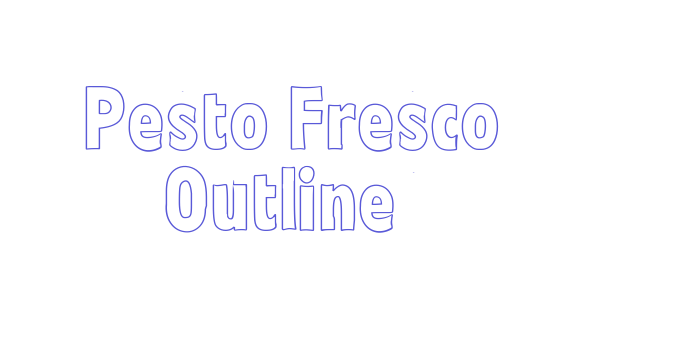 Pesto Fresco Outline Font Download