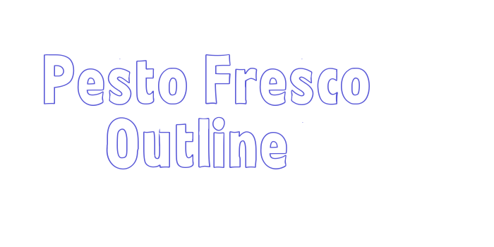 Pesto Fresco Outline Font