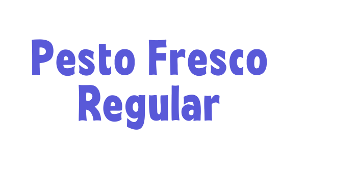 Pesto Fresco Regular Font