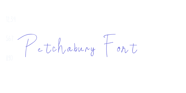 Petchabury Font font free