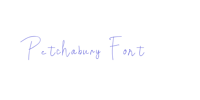 Petchabury Font Font Download