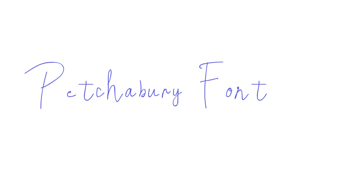 Petchabury Font Font