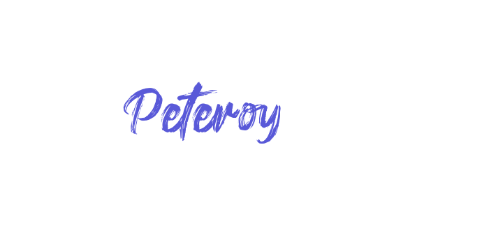 Peteroy Font Download