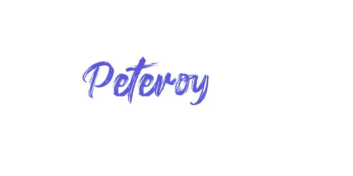 Peteroy Font