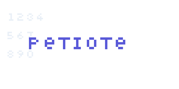 Petiote font free