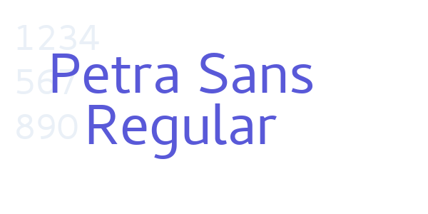 Petra Sans Regular font free