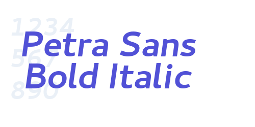Petra Sans Bold Italic-font-download