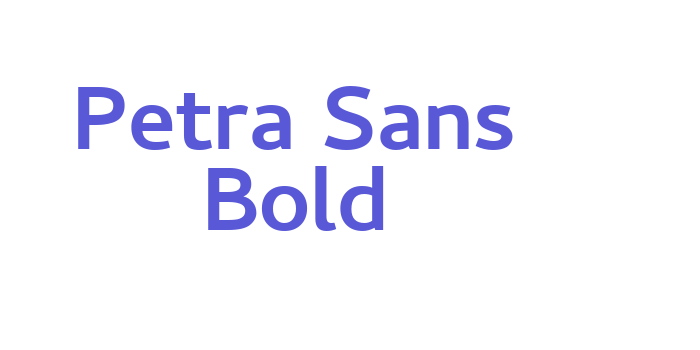 Petra Sans Bold Font Download