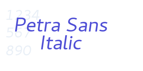 Petra Sans Italic-font-download