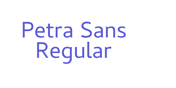 Petra Sans Regular Font Download