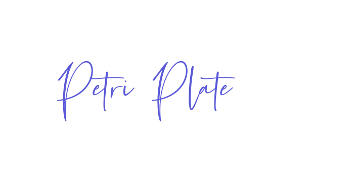 Petri Plate Font Download