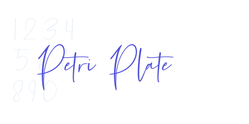 Petri Plate-font-download