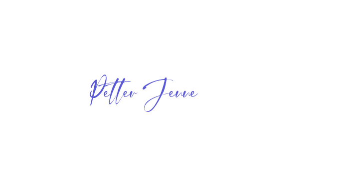 Petter Jenne Font Download