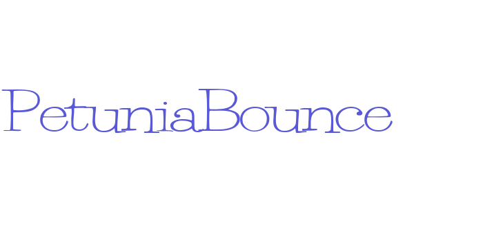 PetuniaBounce Font Download