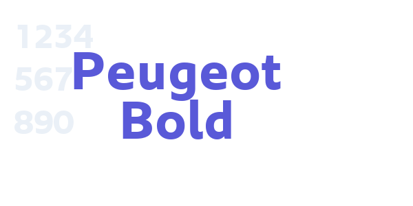 Peugeot Bold font free