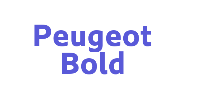 Peugeot Bold Font