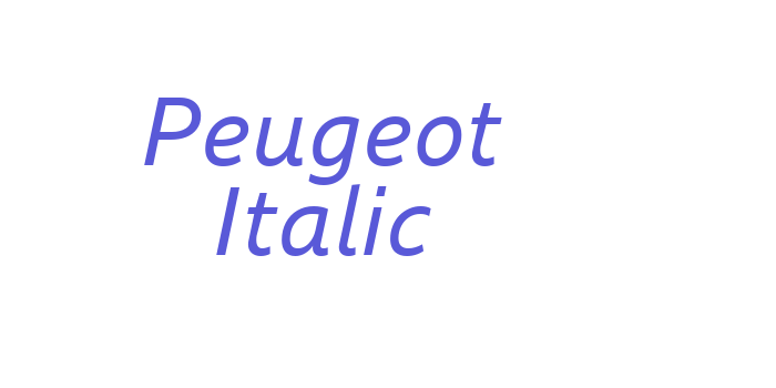 Peugeot Italic Font Download