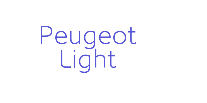 Peugeot Light Font Download